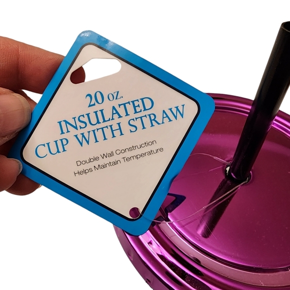 Beetlejuice 20 Oz Insulated Plastic Cup with Straw - Picture 7 of 8